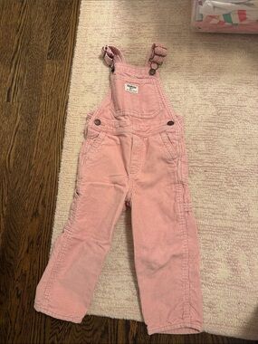 OshKosh B'gosh Light Pink Corduroy Overalls for Kids